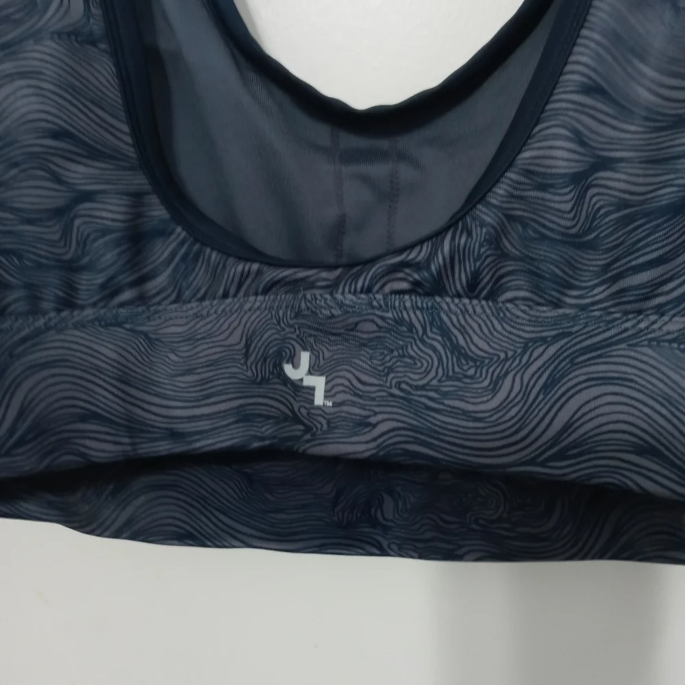 Joy lab Athletic Sports Bra. Wave Pattern. Removable Pads